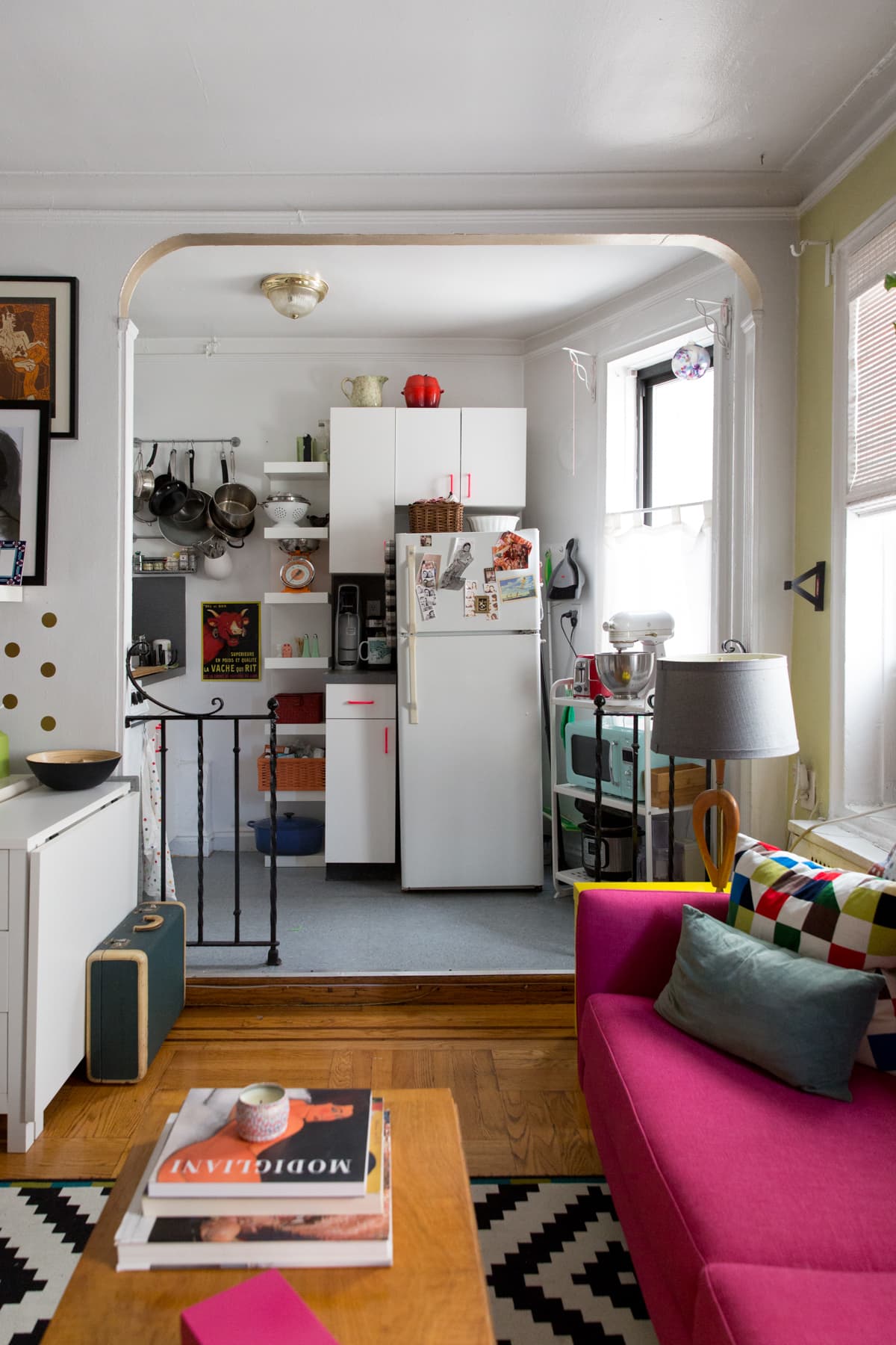 New York Studio Apartment Tour: A Small, Colorful Home | Apartment Therapy